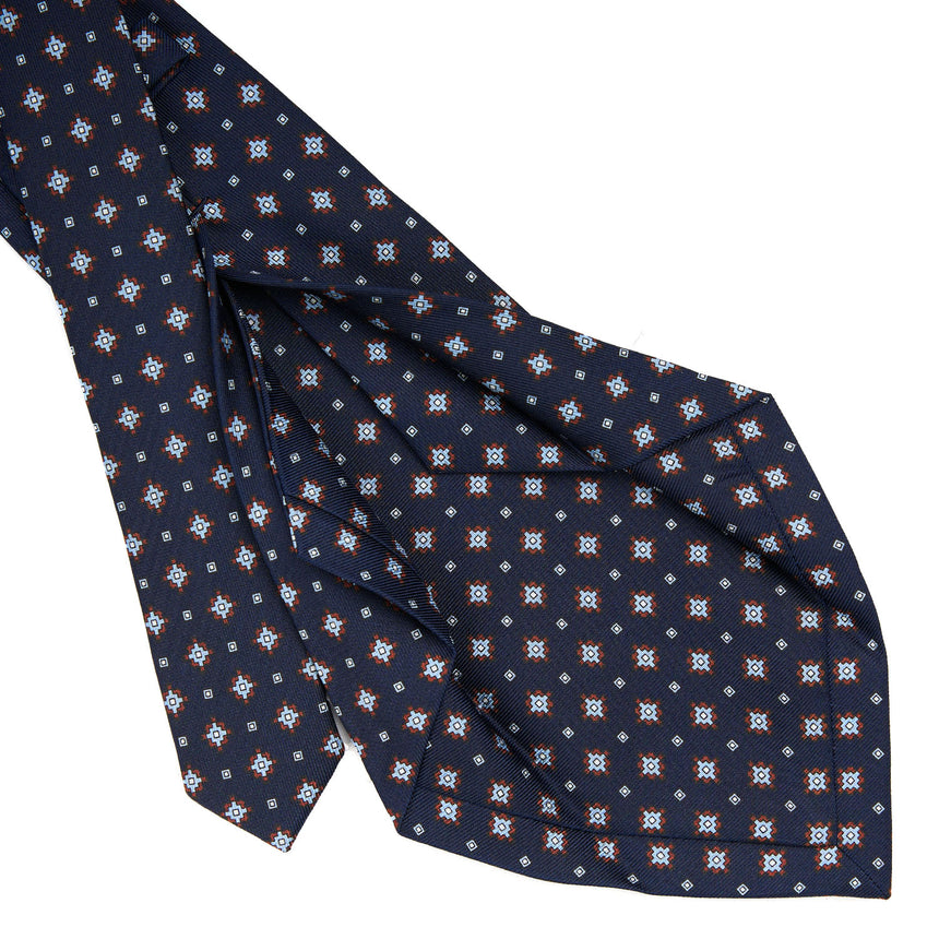 DARK BLUE 5 FOLD SARTORIAL SILK TIE
