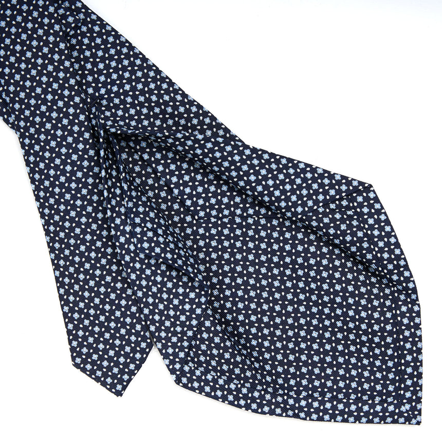 DARK BLUE 5 FOLD SARTORIAL SILK TIE