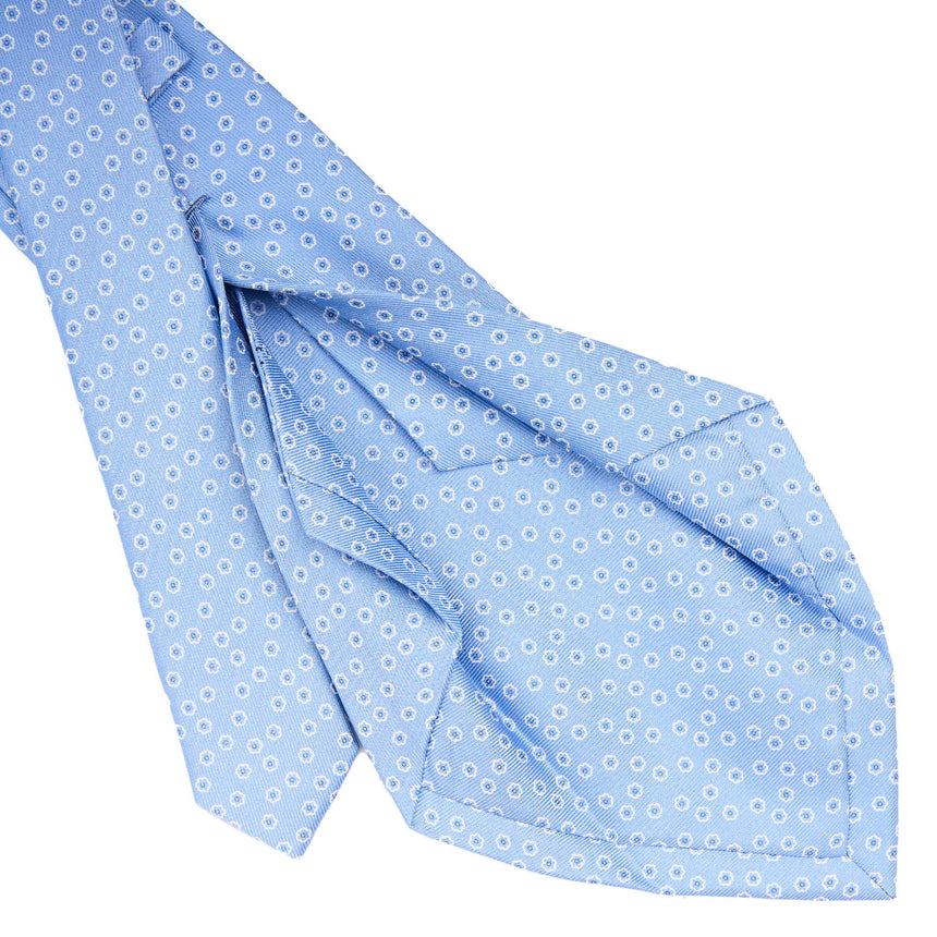 LIGHT BLUE 5 FOLD SARTORIAL SILK TIE