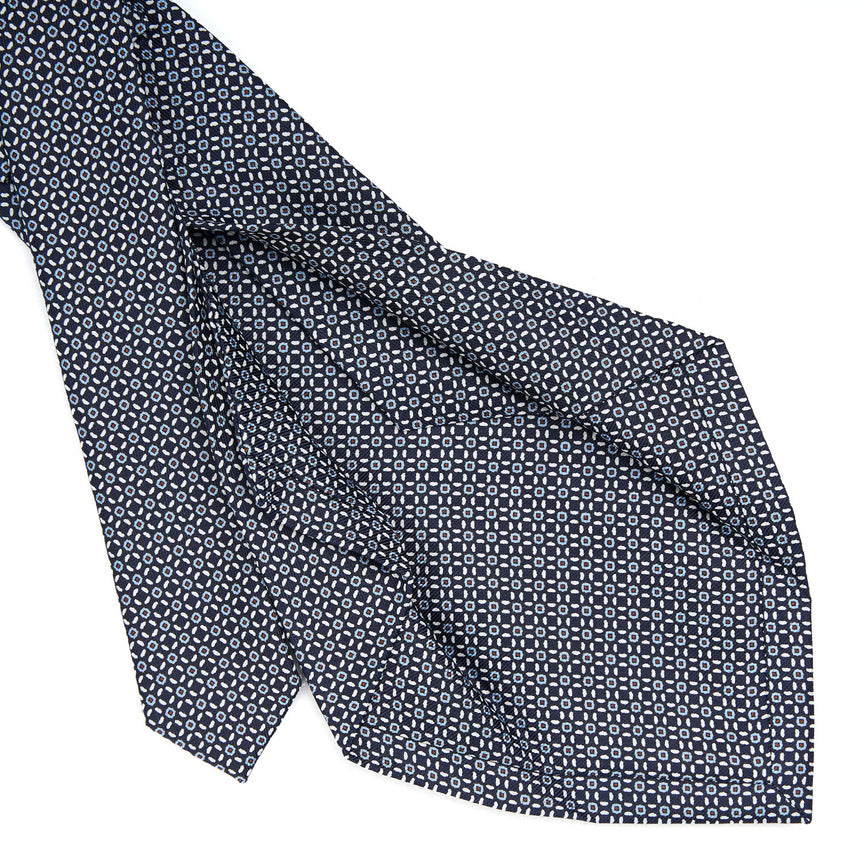 DARK BLUE 5 FOLD SARTORIAL SILK TIE