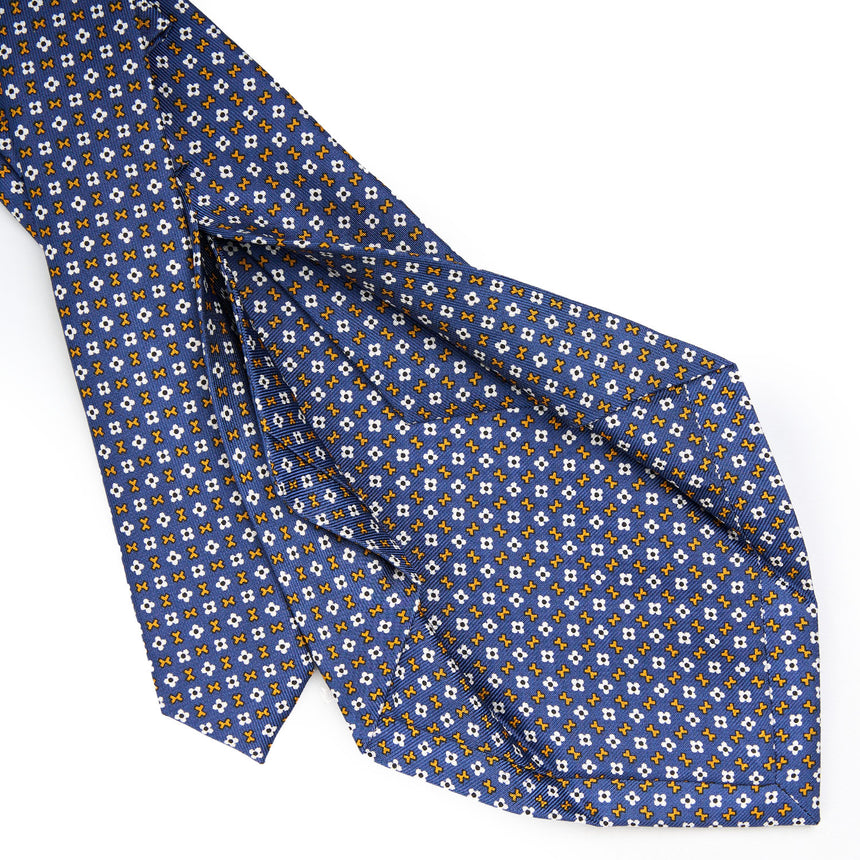 BLUE 5 FOLD SARTORIAL SILK TIE