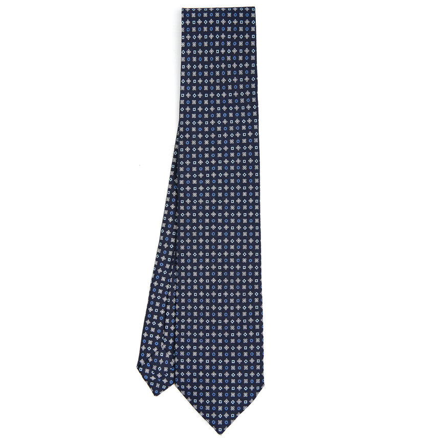 DARK BLUE 5 FOLD SARTORIAL SILK TIE