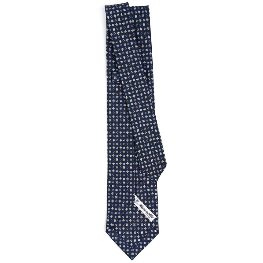 DARK BLUE 5 FOLD SARTORIAL SILK TIE