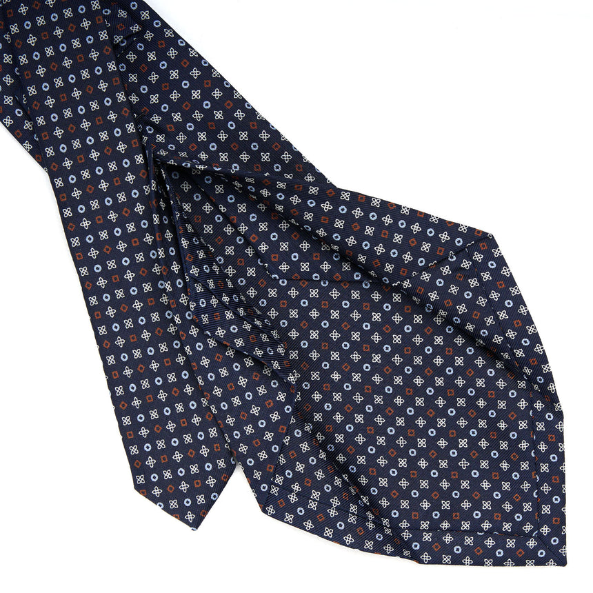 DARK BLUE 5 FOLD SARTORIAL SILK TIE