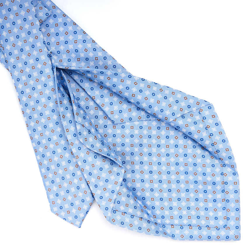LIGHT BLUE 5 FOLD SARTORIAL SILK TIE