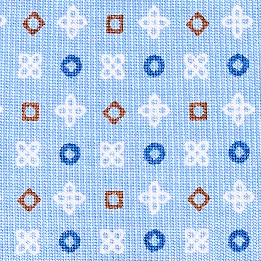 LIGHT BLUE 5 FOLD SARTORIAL SILK TIE