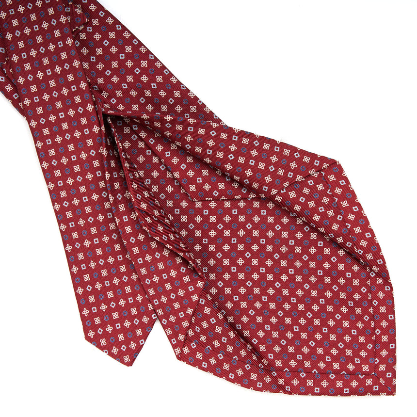 BURGUNDY 5 FOLD SARTORIAL SILK TIE
