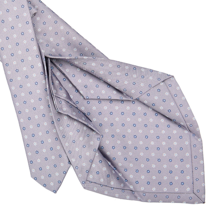 LIGHT GREY 5 FOLD SARTORIAL SILK TIE
