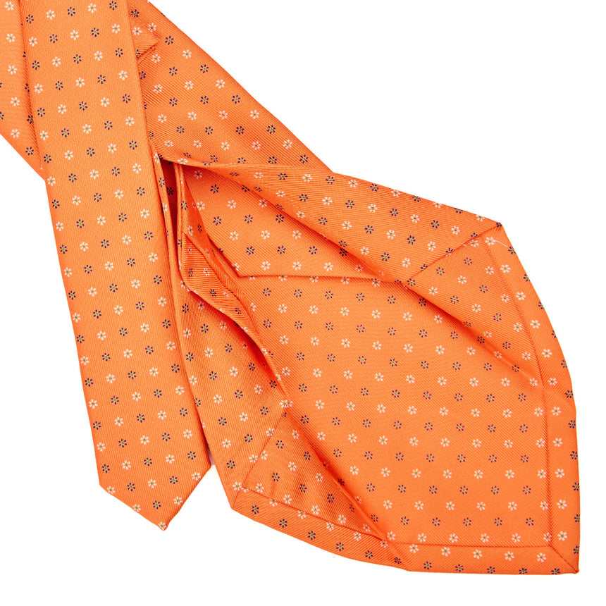 ORANGE 5 FOLD SARTORIAL SILK TIE