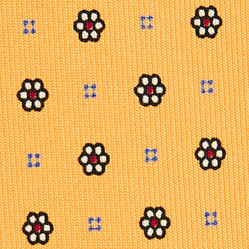 YELLOW 5 FOLD SARTORIAL SILK TIE