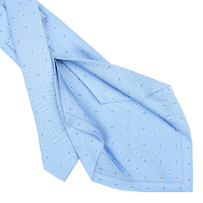 LIGHT BLUE 5 FOLD SARTORIAL SILK TIE