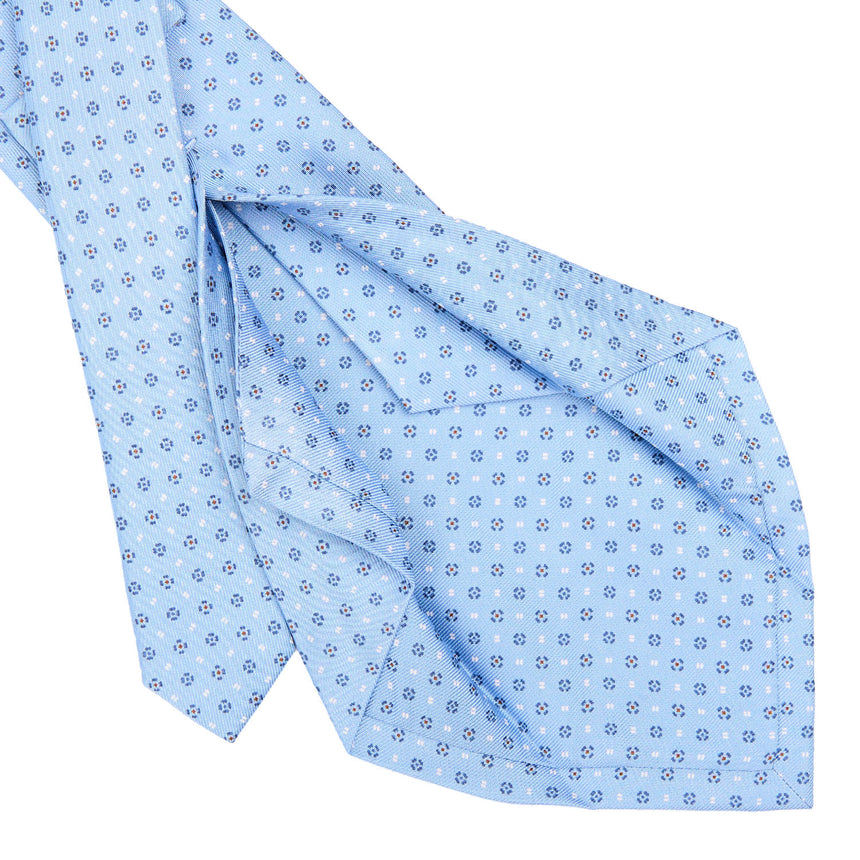 LIGHT BLUE 5 FOLD SARTORIAL SILK TIE
