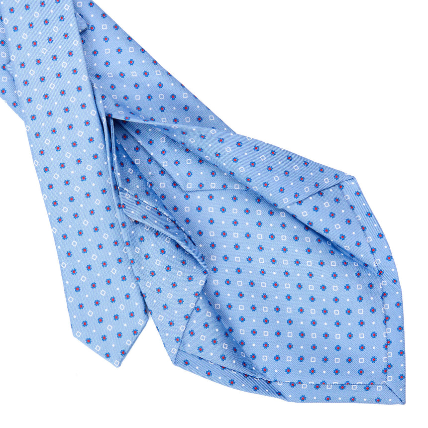 LIGHT BLUE 5 FOLD SARTORIAL SILK TIE