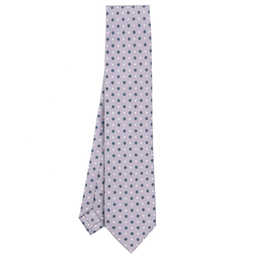 LIGHT GREY 5 FOLD SARTORIAL SILK TIE