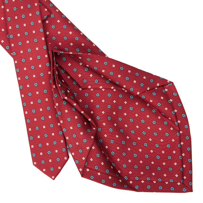 BURGUNDY 5 FOLD SARTORIAL SILK TIE