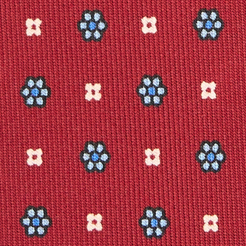 BURGUNDY 5 FOLD SARTORIAL SILK TIE