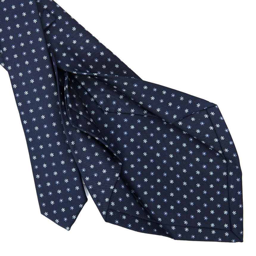 DARK BLUE 5 FOLD SARTORIAL SILK TIE