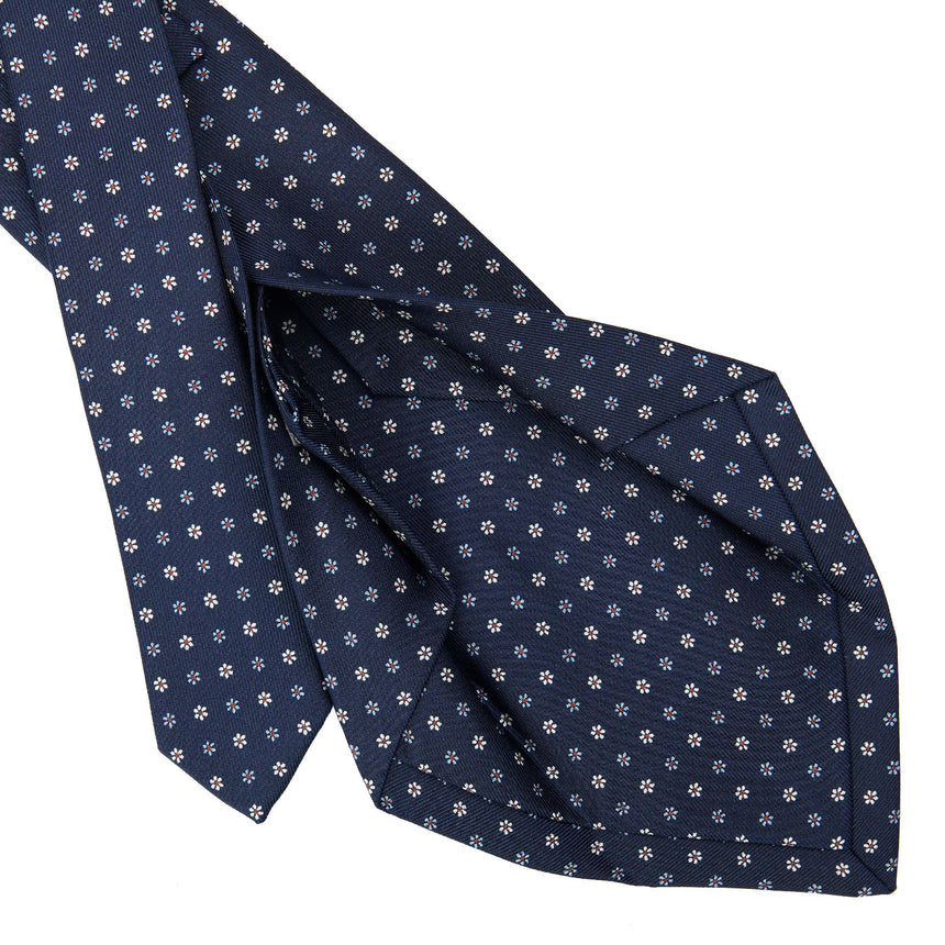 DARK BLUE 5 FOLD SARTORIAL SILK TIE
