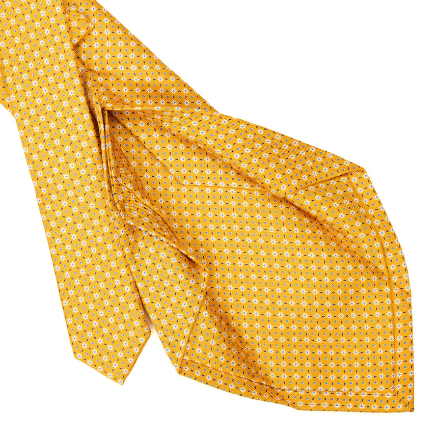 YELLOW 5 FOLD SARTORIAL SILK TIE