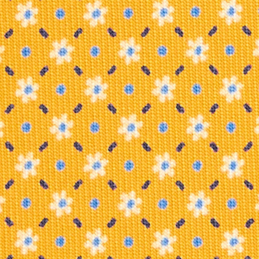 YELLOW 5 FOLD SARTORIAL SILK TIE