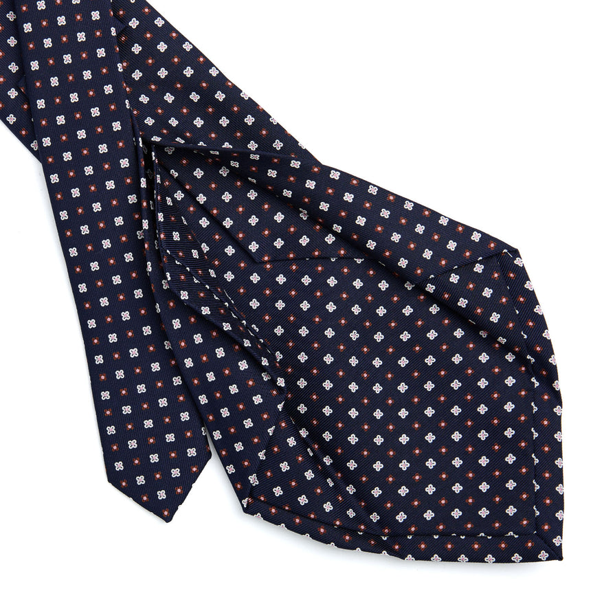 DARK BLUE 5 FOLD SARTORIAL SILK TIE
