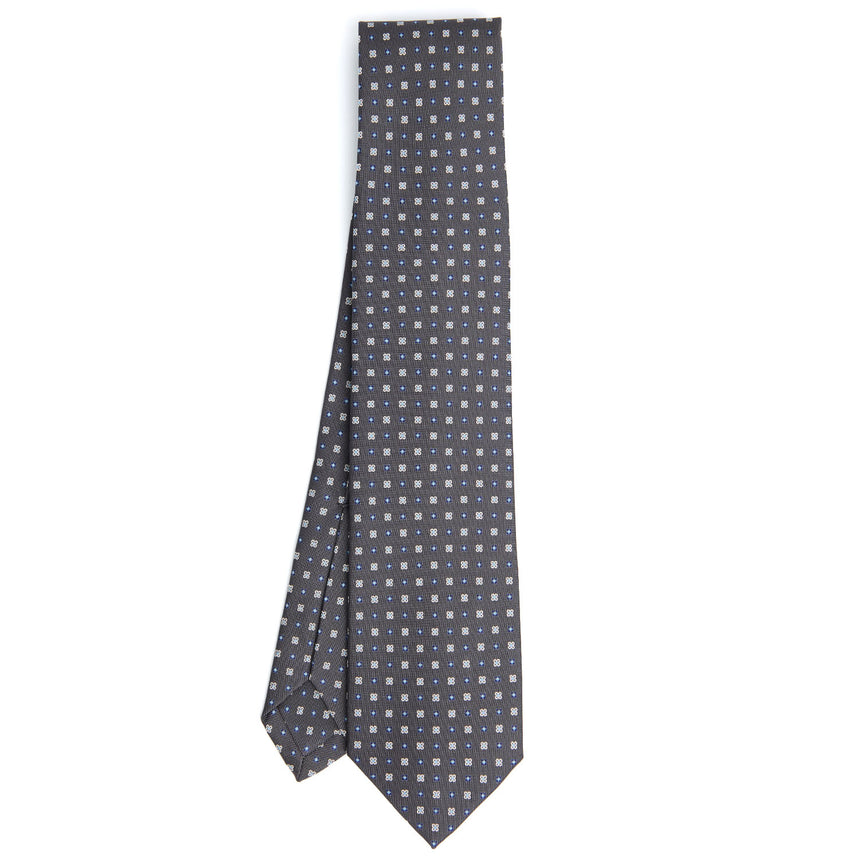 DARK GREY 5 FOLD SARTORIAL SILK TIE