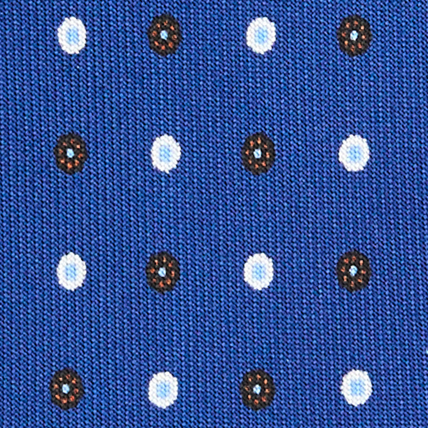 CRAVATTA SARTORIALE 5 PIEGHE IN SETA BLU