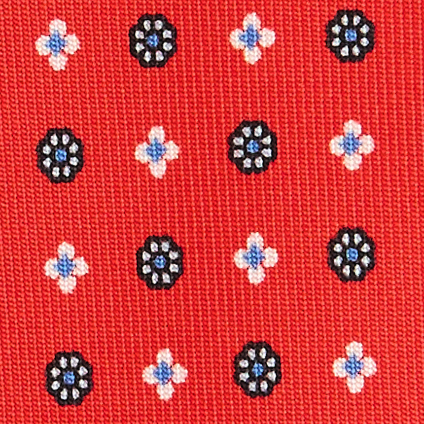 RED 5 FOLD SARTORIAL SILK TIE