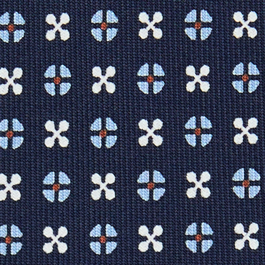 DARK BLUE 5 FOLD SARTORIAL SILK TIE