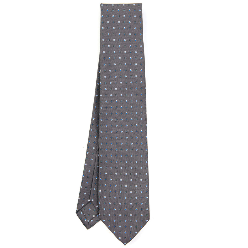 DARK GREY 5 FOLD SARTORIAL SILK TIE
