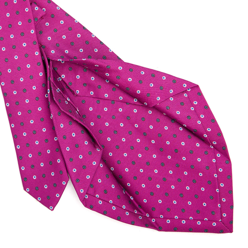 FUCHSIA 5 FOLD SARTORIAL SILK TIE