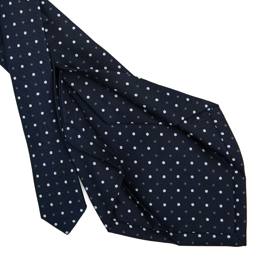 DARK BLUE 5 FOLD SARTORIAL SILK TIE