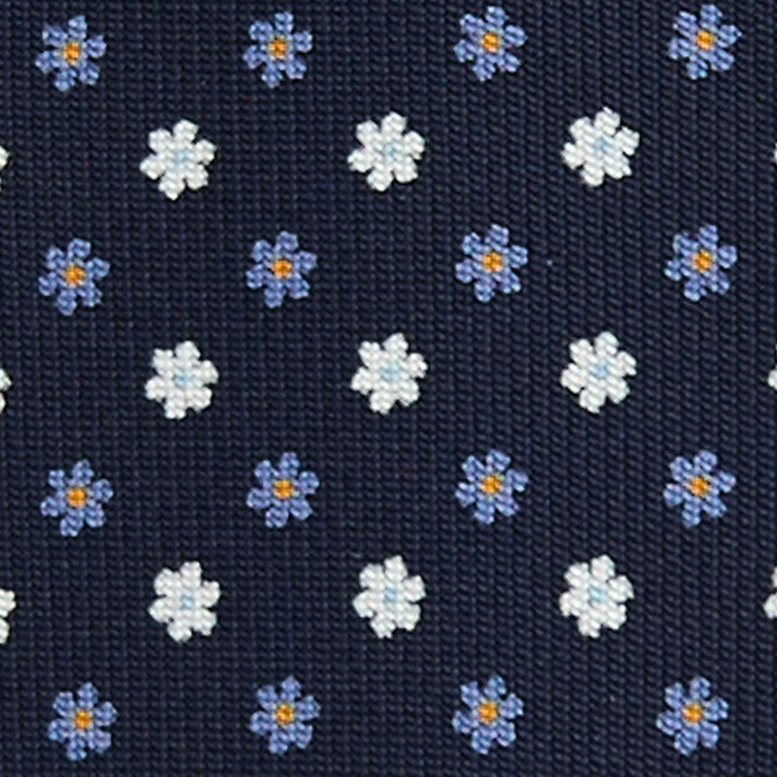 DARK BLUE 5 FOLD SARTORIAL SILK TIE