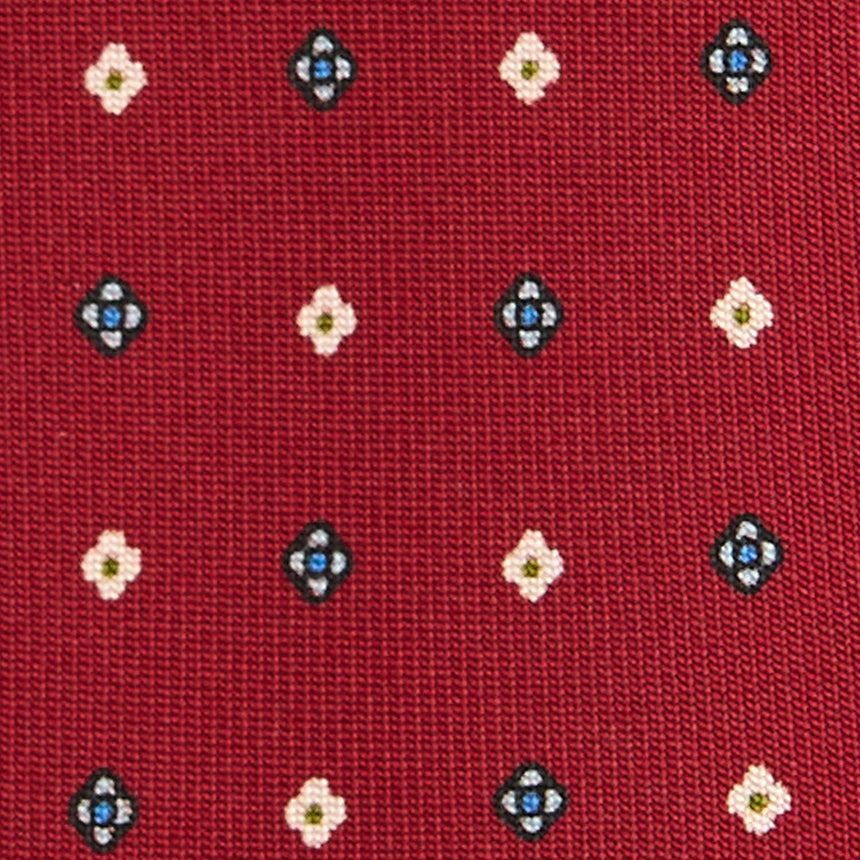 BURGUNDY 5 FOLD SARTORIAL SILK TIE