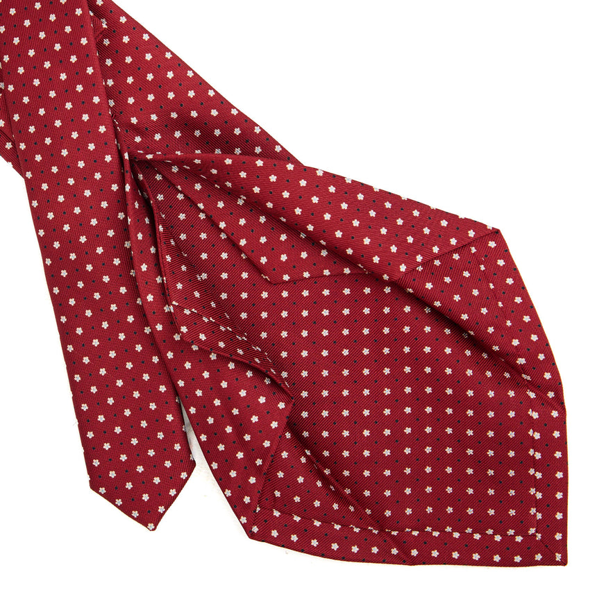BURGUNDY 5 FOLD SARTORIAL SILK TIE