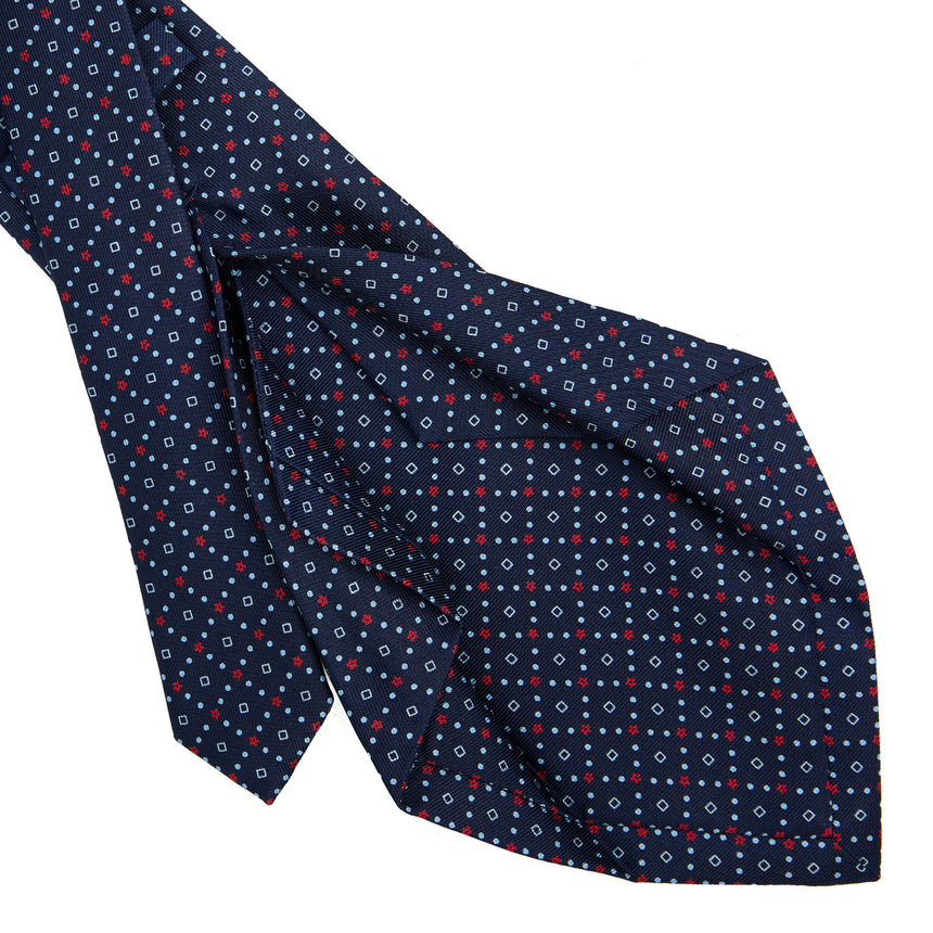 DARK BLUE 5 FOLD SARTORIAL SILK TIE
