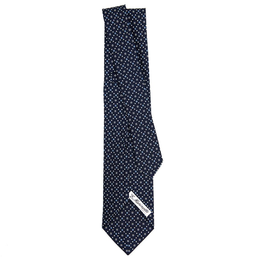 DARK BLUE 5 FOLD SARTORIAL SILK TIE