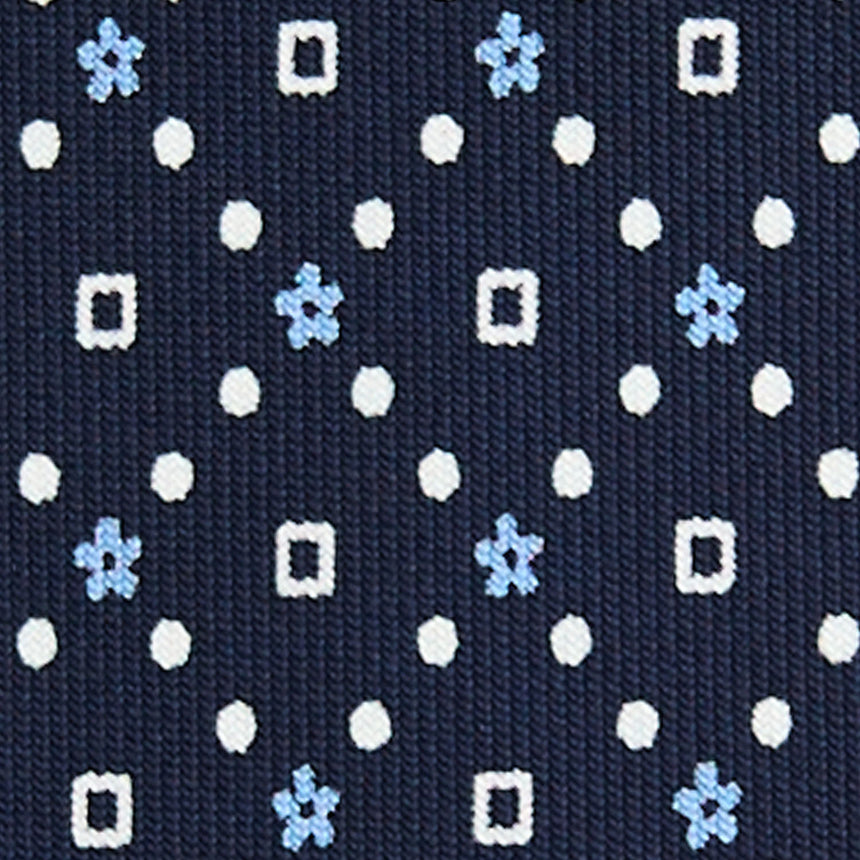 DARK BLUE 5 FOLD SARTORIAL SILK TIE