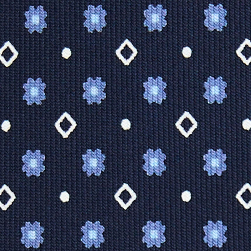 DARK BLUE 5 FOLD SARTORIAL SILK TIE
