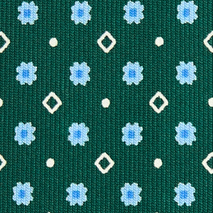 DARK GREEN 5 FOLD SARTORIAL SILK TIE