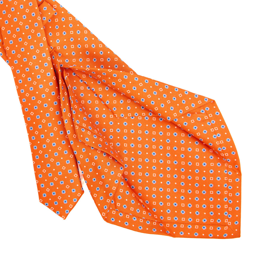 ORANGE 5 FOLD SARTORIAL SILK TIE