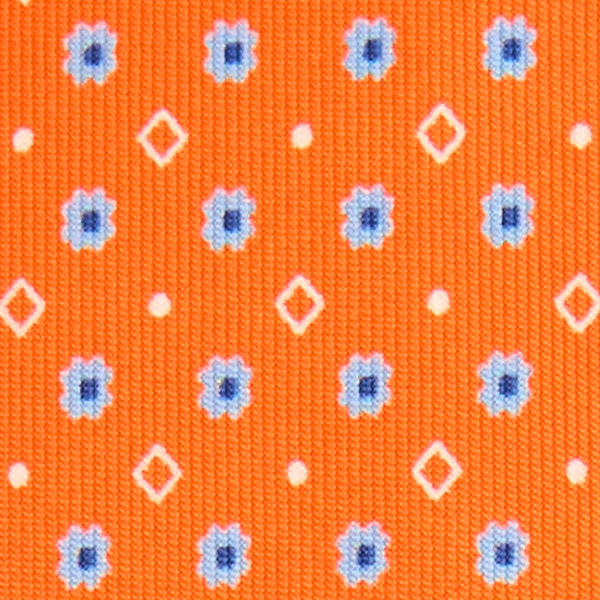 ORANGE 5 FOLD SARTORIAL SILK TIE