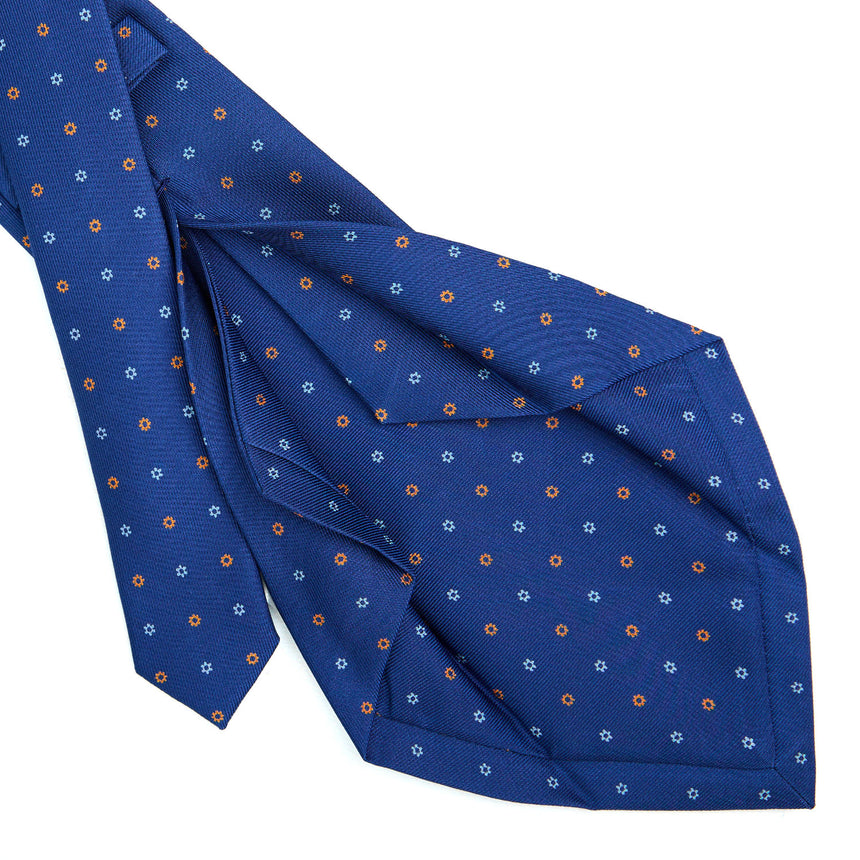 BLUE 5 FOLD SARTORIAL SILK TIE