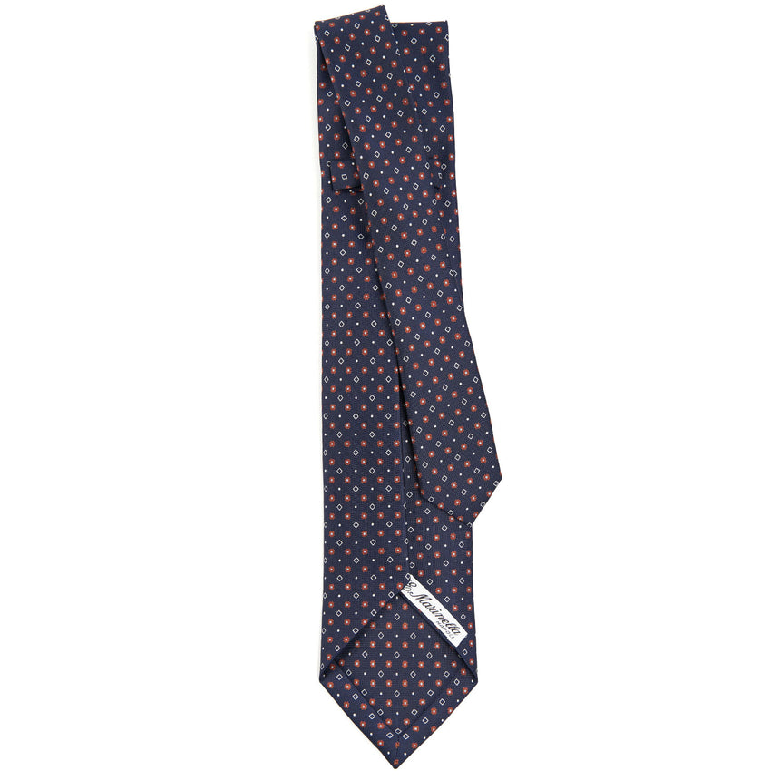 DARK BLUE 5 FOLD SARTORIAL SILK TIE