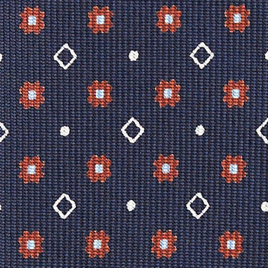 DARK BLUE 5 FOLD SARTORIAL SILK TIE