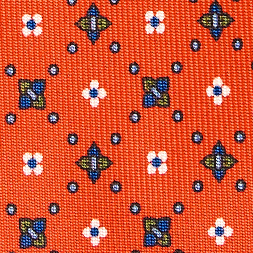 ORANGE SARTORIAL 7 CM SILK TIE