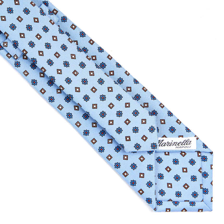 LIGHT BLUE SARTORIAL 7 CM SILK TIE