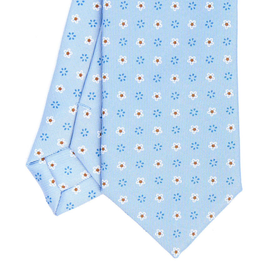LIGHT BLUE SARTORIAL 7 CM SILK TIE