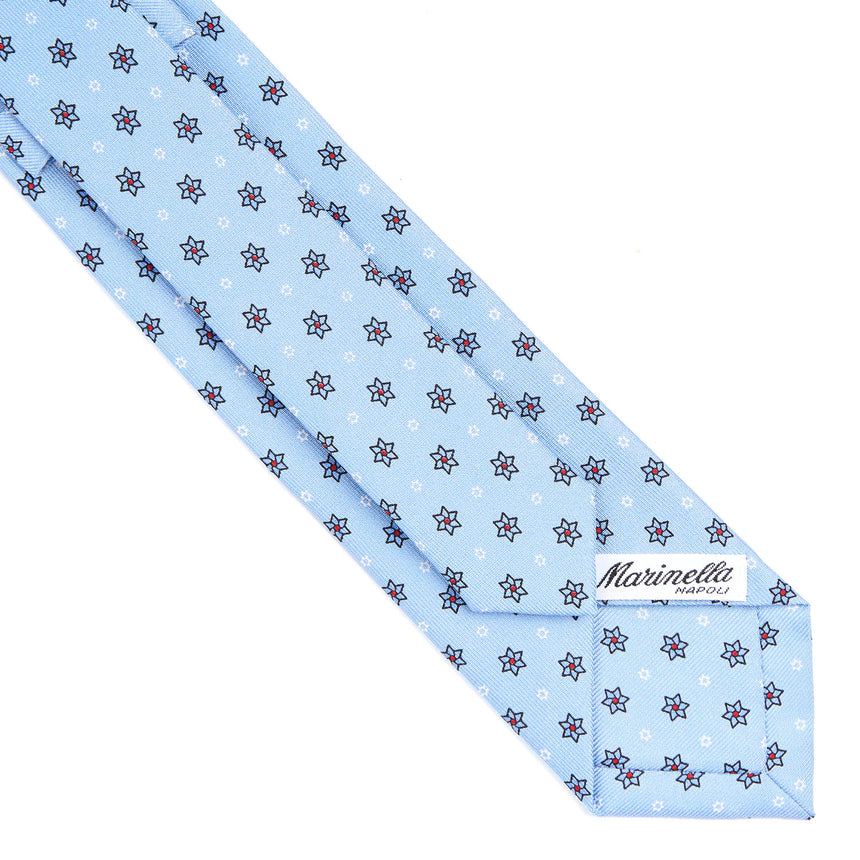 LIGHT BLUE SARTORIAL 7 CM SILK TIE