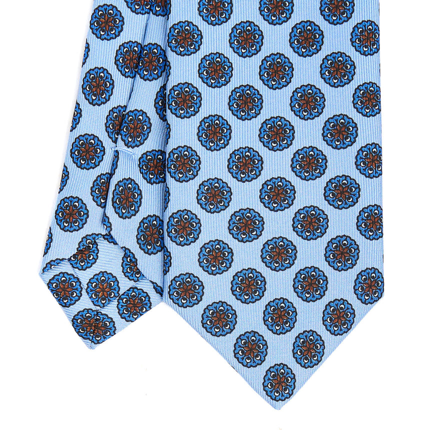 LIGHT BLUE SARTORIAL 7 CM SILK TIE